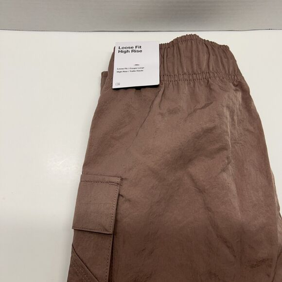 Women's Nike Sportswear Essential Woven High-Rise Shorts X Small- DM6247-019 - Picture 6 of 8